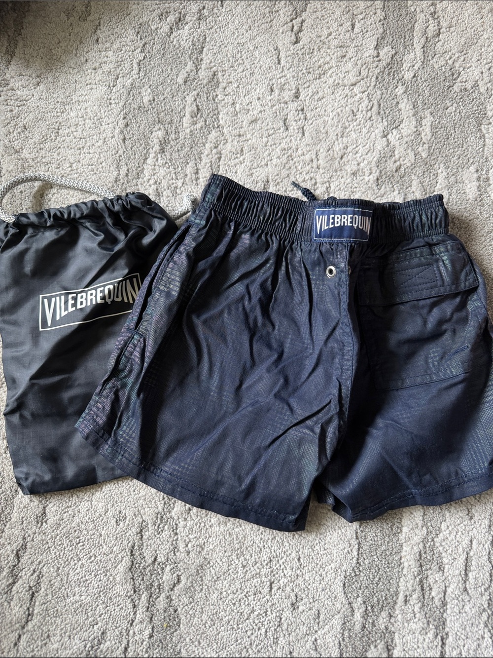 Vilebrequin boys Dark Navy Swim Shorts - size 4